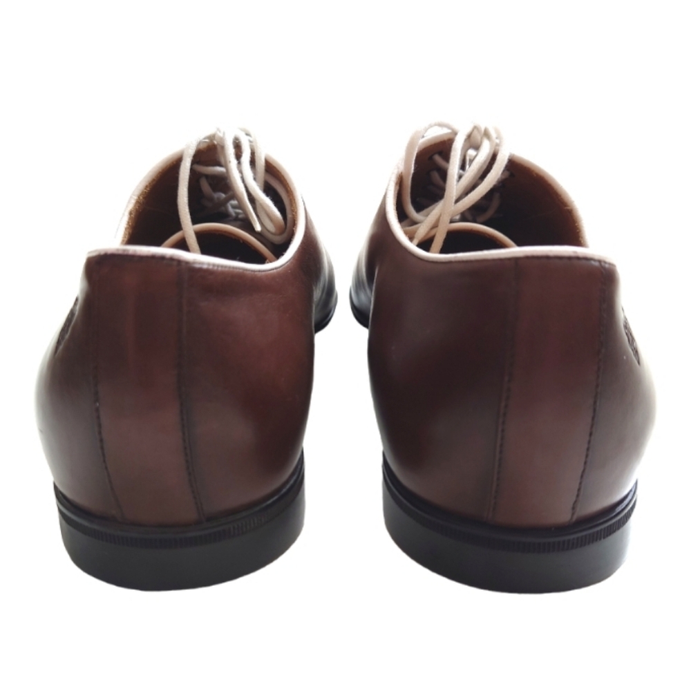 GUCCI Men's Brown Leather Lace-up Shoes Size 9.5 - Picture 8 of 14